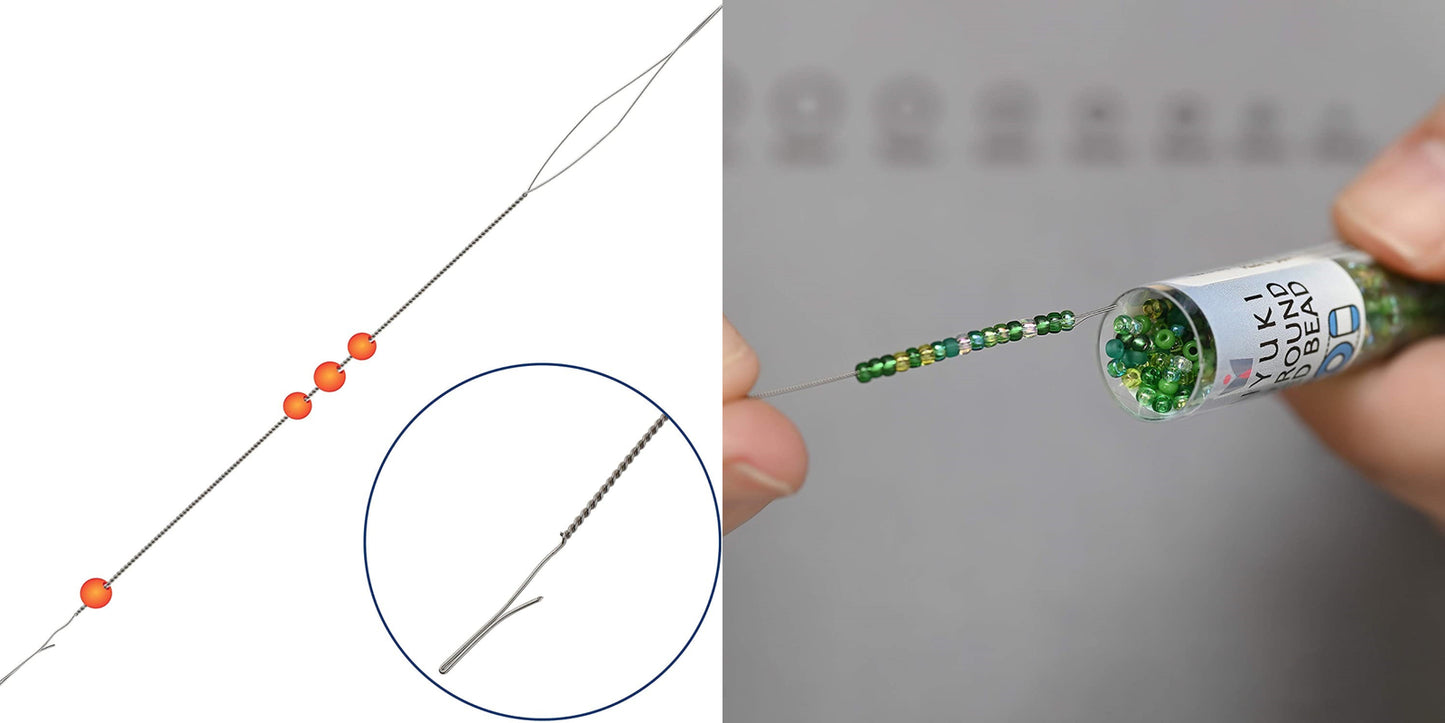 Speedle Needle, Twisted Wire Bead-Loading Needles, 3 Inch, Pack of 2