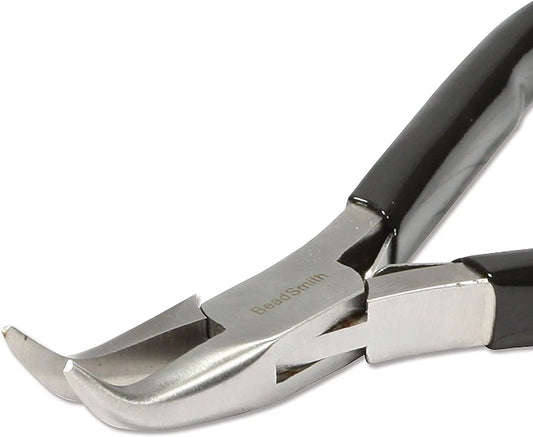 BeadSmith Super Fine Bent Nose Pliers, 5" - Jewelry Making Tool