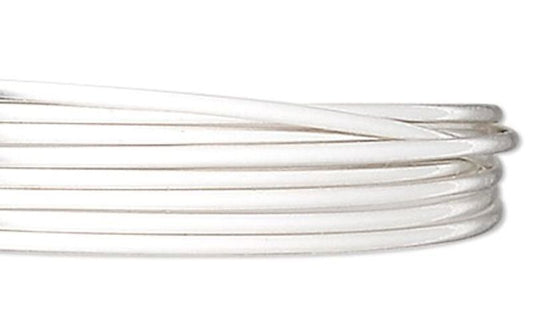 Wire, 5 Feet Sterling Silver Half Hard 20 Gauge Round Wrapping Wire