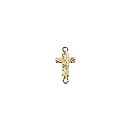 Gold Plated Brass Corrugated Cross Link Connectors, 10x7mm