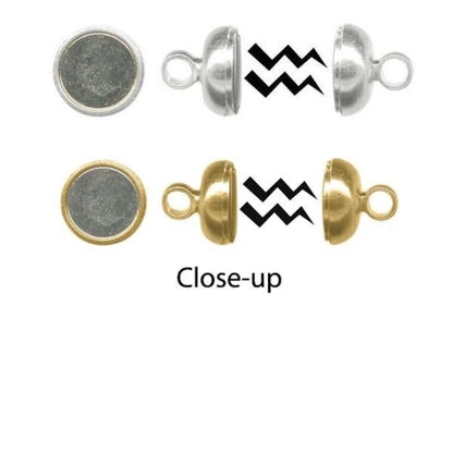 Strong Magnetic Clasps 7x12mm - 12 pcs